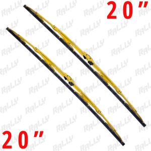 20" +20" yellow metal all season windshield wiper blades 2 pcs (436)