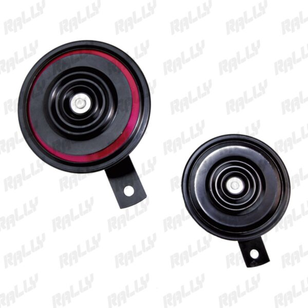 New Pair Loud Disc Horn Speaker Pair 12v Black Jn-502 (604)